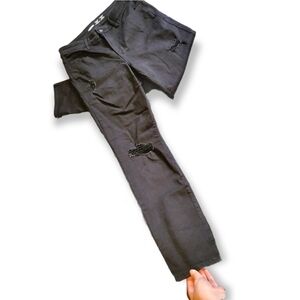 New High Rise Power Slim Jeans Size 12 Old Navy Black Ripped Skinny Jeans
